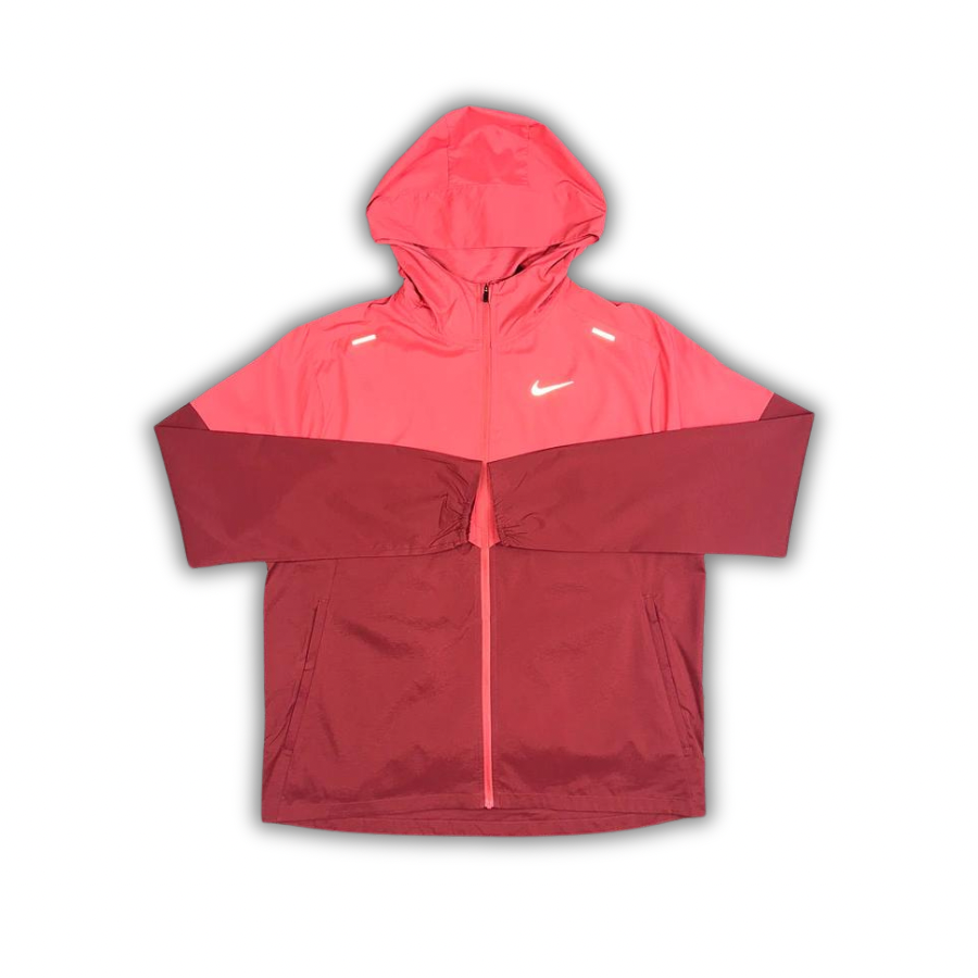 Nike running jacket red best sale