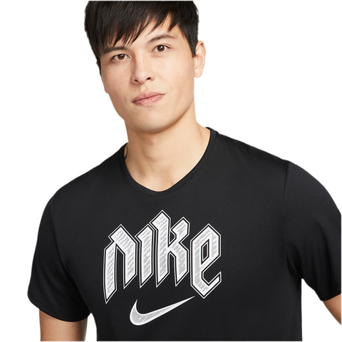 Nike Dri-Fit Miler T-Shirt - Black